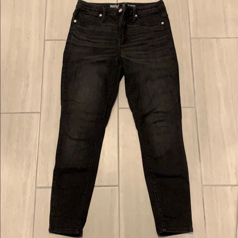 “Washed Out” Black Pants